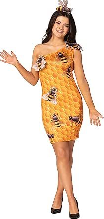 Rasta Imposta Honey Comb Dress Costume Honeypot Honeycomb Bee Party Womens Dress Up Cosplay Halloween Costumes, Women's Size 4-8 Bumblebee Costume, Cosplay Halloween Costumes, Up Cosplay, Bee Party, Cosplay Halloween, Dress Costume, Womens Dress, Costume Dress, Honeycomb