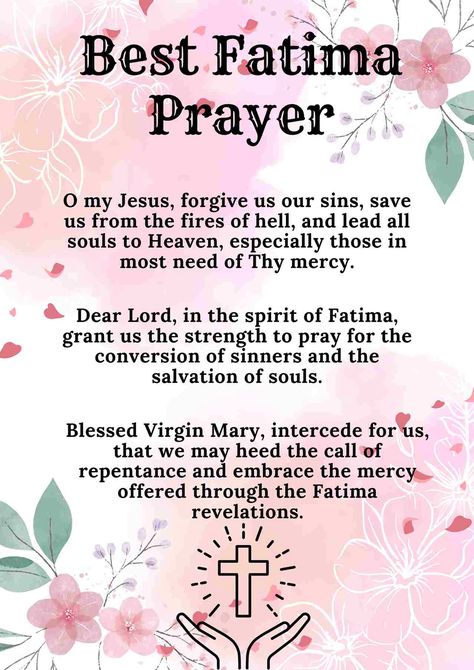 Best Fatima Prayer Bible Verses About Anger, Friends Bible Verse, Universal Prayer, Bible Verses About Forgiveness, Thursday Prayer, Wednesday Prayer, Fatima Prayer, Monday Prayer, Sunday Prayer