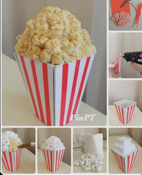 Popcorn Crafts, How To Make Popcorn, Diy Popcorn, Halloween Popcorn, Candy Land Birthday Party, Montessori Toddler Activities, Christmas Props, Candyland Birthday, Paper Mache Sculpture