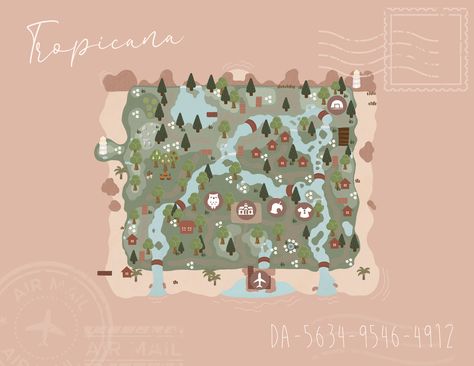 Animal crossing New Horizons Dream address code. My DA and handmade map! #acnh #acnhmapdesign Acnh Cute Island Inspiration, Acnh Maps, Acnh Dream Address, Forest Map, Dream Address, Forest Designs, Acnh Cottagecore, Map Layout, Animal Crossing 3ds