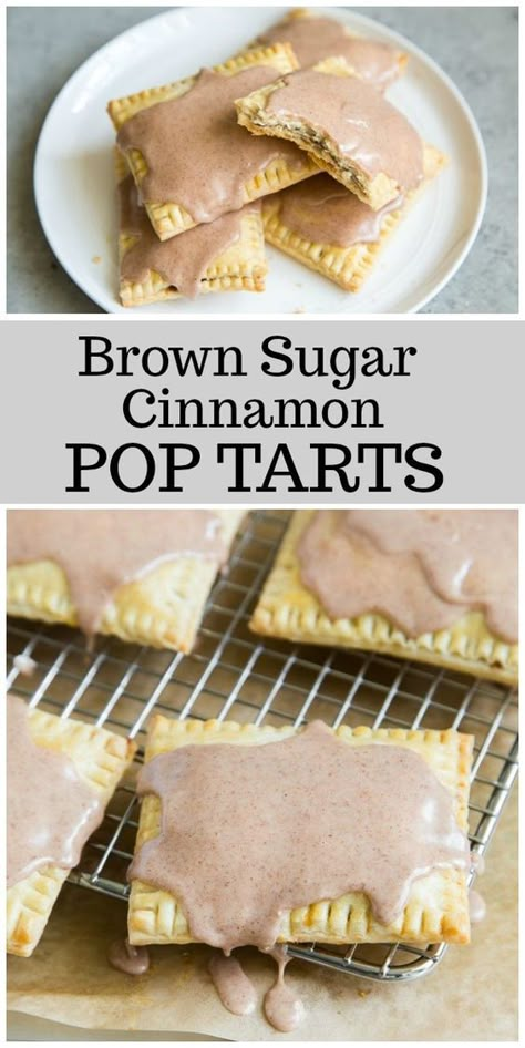 Brown Sugar Cinnamon Pop Tarts, Cinnamon Pop Tarts, Pop Tart Recipe, Homemade Pop Tarts Recipe, Homemade Poptarts, Pop Tarts Recipe, Brown Sugar Pop Tarts, Poptart Recipe, Cinnamon Filling