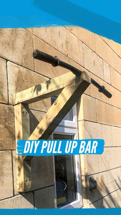 Diy Pull Up Bar, Diy Exercise Equipment, Homemade Gym Equipment, Home Made Gym, Backyard Gym, Diy Gym Equipment, Diy Home Gym, Diy Gym, Diy Workout