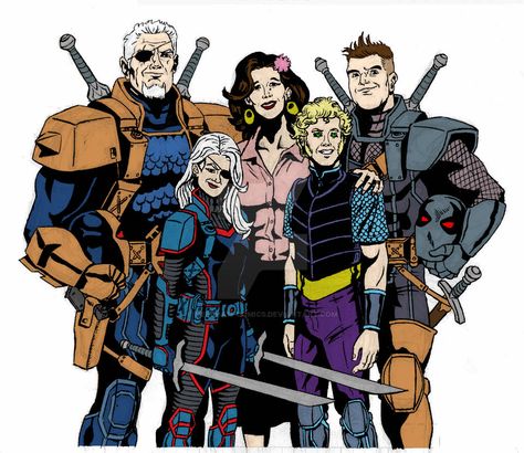 Grant Wilson, Deathstroke Comics, Adeline Kane, Arrow Family, Dc Deathstroke, Deathstroke The Terminator, Slade Wilson, Big Happy Family, League Of Assassins