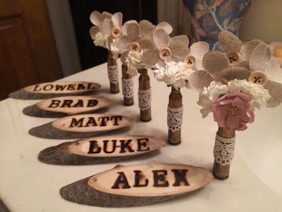 Bullet Boutonniere, Wedding Diys, Shell Ideas, Corsage And Boutonniere, Rustic Country Wedding, Fairy Tale Wedding, Simple Flowers, Wedding Wishes, Floral Crown