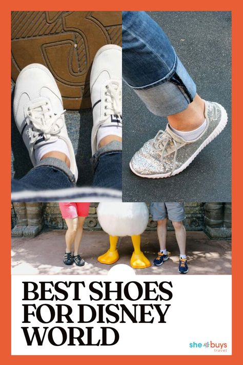 The most comfortable walking shoes for Disney World and theme park travel as tested by SheBuysTravel contributors and amusement park regulars! Best Shoes For Disney World, Best Womens Shoes, Comfortable Walking Shoes, Disney Vacation Club, Disney Aulani, Comfortable Footwear, Best Shoes, Adventures By Disney, Disney Cruise Line