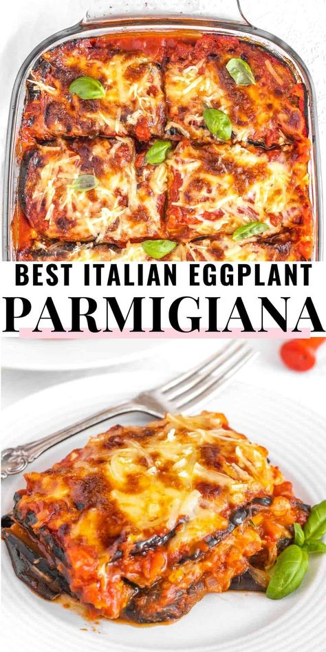 Classic Eggplant Parmesan Recipe, Eggplant Parmesan Ricotta, Eggplant Parmesan No Egg, Quick Eggplant Parmesan, Brinjal Recipes Italian, The Best Eggplant Parmesan Ever, Non Breaded Eggplant Parmesan, Vegan Aubergine Parmigiana, Vegan Eggplant Parmesan Baked