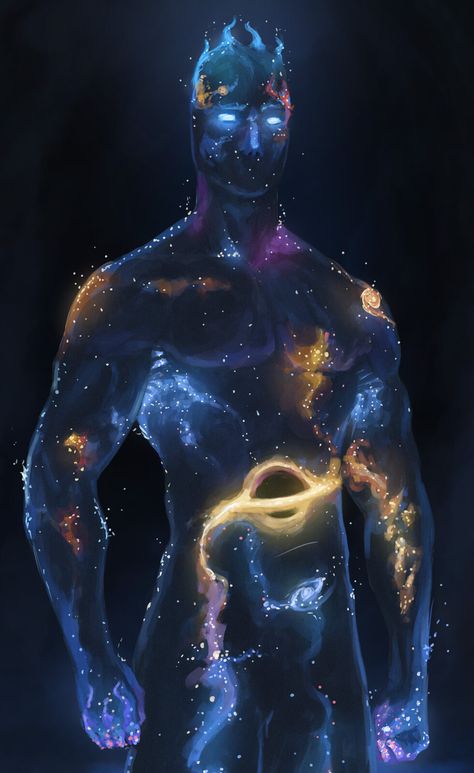 Energy Being Concept Art, Cosmic Character Design, Celestial Beings Art, Galaxy Person, Cosmic Superhero, Cosmic Human, Law Of Attraction Aesthetic, Attraction Aesthetic, Cosmic Man