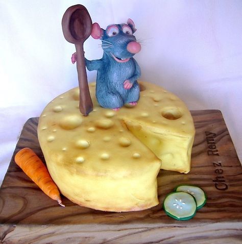 Ratatouille Cake, Cake Decorating For Kids, Torte Creative, Cheese Wedding Cake, Eco Food, Beautiful Cake Designs, 3d Cakes, Animal Cakes, 3d Cake