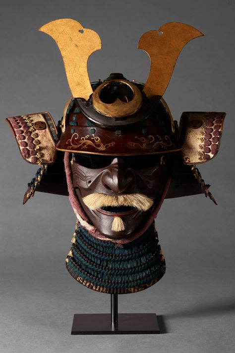 Kabuto Helmet, Samurai Helmet, Japanese Warrior, Edo Period, Korean Art, Japanese Art, 18th Century, Period, Carving