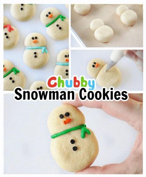 Chubby Snowman Sugar Cookies Snowmen Sugar Cookies, Snowman Sugar Cookies, Crave Cookies, Candy Cane Recipe, Christmas Bakes, Halloween Sprinkles, Candy Cane Cookies, Snowman Cookies, Frosting Tips