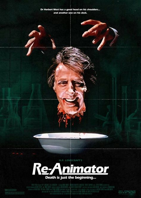 Re-Animator Best Movies List, Re Animator, Old Movie Posters, Movie To Watch List, Best Horror Movies, Horror Posters, Classic Horror Movies, Horror Movie Posters, Alternative Movie Posters