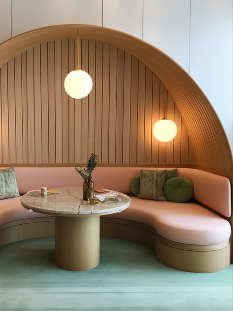 Banquette Seating Design, Round Banquette Seating, Booth Seating Design, Booth Seating Restaurant, Curved Banquette Seating, Banquette Restaurant, Banquette Seating Restaurant, Curved Banquette, Contemporary Living Room Chairs