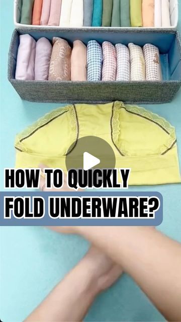 How To Folding on Instagram: "Follow @howtofolding for more content like this! How to quickly fold underwear? 📚 #organization #organizing #closetorganization #folding #home #hacks #organising #storagehacks #howtofold" Shirt Folding Trick, Orange Paper Craft, Folding Hacks, Packing Folding, Easy Diy Clothes, Packing Hacks Clothes, Shirt Folding, Folding Laundry, Clothes Organization Diy