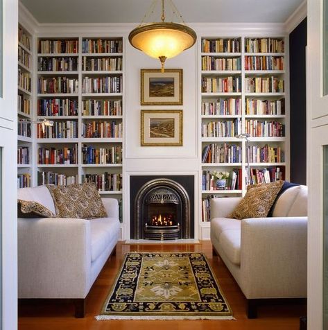 Home Library Design Ideas, Home Library Rooms, Library Reading, Beautiful Library, Home Library Design, Design Library, Home Libraries, Library Design, Design Del Prodotto