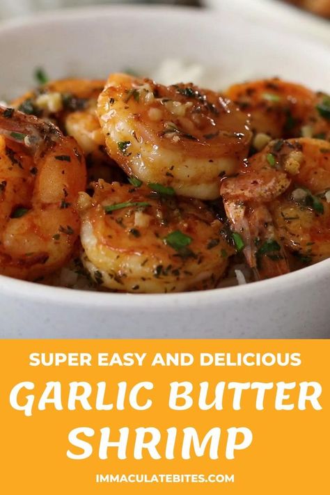 Garlic Butter Shrimp [Video] in 2021 | Cooked shrimp recipes, Shrimp recipes for dinner, Shrimp recipes easy Frozen Shrimp Recipes Skillet, Collosal Shrimp Recipes, Prawn Dinner Recipes, Raw Shrimp Recipes Easy, Shrimp Recipes Videos, Cooked Shrimp Recipes Frozen, Frozen Shrimp Recipes Easy, Garlic Butter Shrimp Recipes, Butter Shrimp Recipes