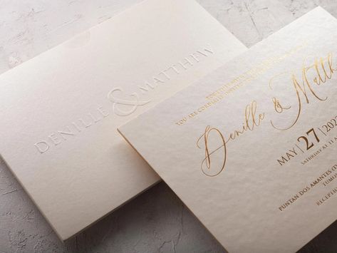 Embossed Ivory Wedding Invitation, Ivory and Gold Wedding Invite, Blind Printed Reception Invitation, Luxury Thick Invitation - Etsy Gold Wedding Invite, Ivory And Gold Wedding, Blind Emboss, Embossed Wedding Invitations, Ivory Wedding Invitations, Black Wedding Invitations, Luxury Invitation, Luxurious Wedding, Anniversary Event