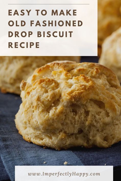 Easy to make and delicious. This is grandma's drop biscuit recipe. Perfect for Thanksgiving, Christmas or any day you want homemade goodness. Buscuit Recipe, Drop Biscuit Recipe, 2 Ingredient Biscuits, Traditional Homemaking, Best Homemade Biscuits, Cultural Recipes, Homestead Cooking, Drop Biscuits Recipe, Homesteading Life