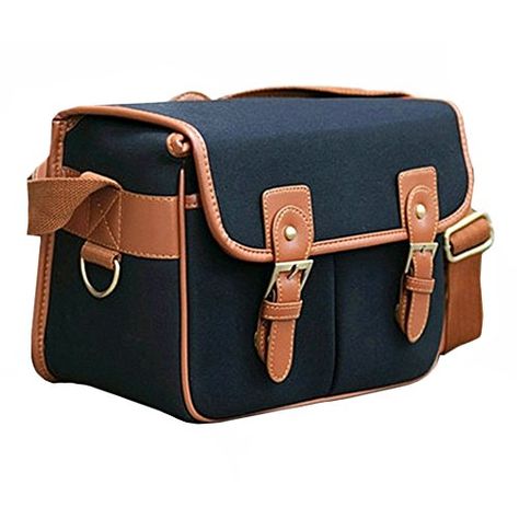 Cute Camera Bag - Ghope Black Waterproof Vintage Canvas Camera Bag Messenger Bag for DSLR Camera and Lens Canon 5DII 7D Nikon D90 Ghope http://www.amazon.com/gp/product/B00C57JS5E/ref=as_li_qf_sp_asin_il_tl?ie=UTF8&camp=1789&creative=9325&creativeASIN=B00C57JS5E&linkCode=as2&tag=bagsnpacks-20&linkId=2WI7VQDSLNZ66YKJ Indoor Engagement Pictures, Photography Tips Nikon, Canon Camera Bag, Dark Fashion Photography, Cute Camera Bag, Sony Digital Camera, Dslr Camera Bag, Nikon D90, Photo Gear