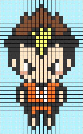 Alpha pattern 86488  BraceletBook  Easy pixel art Anime pixel art Pixel  art characters