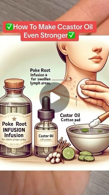 Raw (Mourab) Maraby on Instagram: "✅How To Make castor Oil Even Stronger✅ #castoroilbenefits #cysts #boils #swollenlymphnodes 👉Try it https://miraherbals.info/products/poke-root-and-castor-oil?_pos=1&_psq=castor+poke&_ss=e&_v=1.0" Poke Root Benefits, Castor Oil For Cysts, Poke Root, Castor Oil Benefits, Women Health, February 3, Oil Benefits, Living Tips, Natural Living