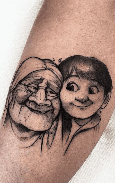 Coco Tattoo Disney, Coco Sketch, Flash Tattoo Disney, Coco Tattoo, Stipple Tattoo, Scooby Doo Tattoo, Tattoos Disney, Coco Disney, Forearm Band Tattoos