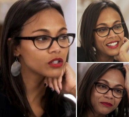 Red Lipstick Matte, Wear Red Lipstick, Fashion Eye Glasses, Cute Glasses, The Beauty Department, Wear Red, Zoe Saldana, Wearing Glasses, Girls With Glasses