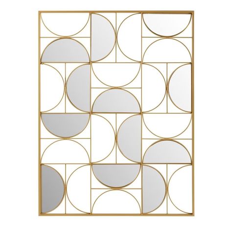 Art Deco Desen, Partition Design, Art Deco Pattern, Metal Mirror, Mirror Wall Art, Mirror Designs, Wall Deco, Wall Treatments, Mirror Wall Decor