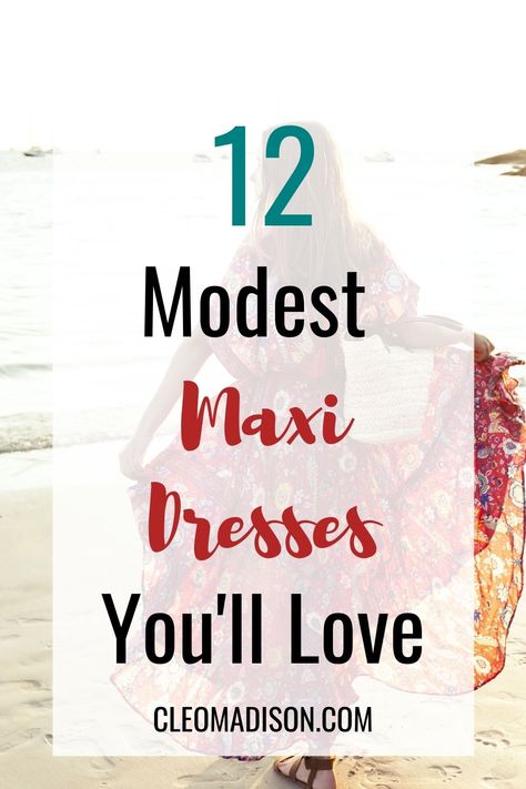 This post has all of the best modest maxi dresses on it. They are casual, formal, and beautiful. They are black, grey, pink, and more. Modest Dress Outfits, Modesty Dress, Modest Maxi Dress, Modest Maxi, Modesty Outfits, Modest Dresses Casual, Summer Maxi, Cute Modest Outfits, Modesty Fashion