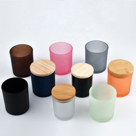 Wholesale Luxury Custom Empty Matte Black Candle Holder Metal Frosted Glass Soy Candles Jars With Wooden Bamboo Lids Colorful - Buy Black Candle Jars,Empty Candle Candle Holder,Candle Jar Wooden Lid Product on Alibaba.com Colorful Candle Holders, Empty Candle, Black Candle Holders, Amber Candle, Black Candle, Aroma Candle, Diy Candle Holders, Buy Candles, Glass Products