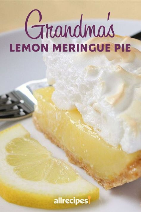 Pavlova Decoration, Grandma's Lemon Meringue Pie Recipe, Lemon Meringue Pie Easy, Best Lemon Meringue Pie, Lemon Meringue Pie Recipe, Homemade Pie Recipes, Pavlova Dessert, Lemon Pie Recipe, Meringue Pie Recipes