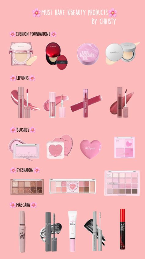 Korean makeup products Kbeauty Korean Makeup, Korean Makeup Products, True Winter Palette, Makeup Artist Tips, Makeup And Beauty Blog, True Winter, Makeup Haul, Make Up Inspo, Fantasy Makeup