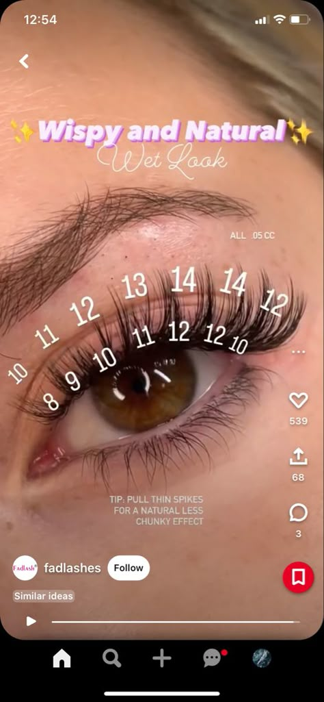 Eye Lash Design, Kylie Jenner Lashes, Natural Fake Eyelashes, Lashes Fake Eyelashes, Lashes Tutorial, Wispy Eyelashes, Eyelash Tips, Eyelash Technician, Wet Set