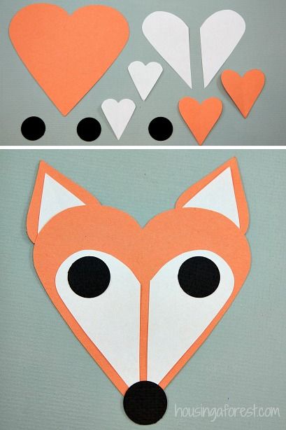 Heart Fox ~ Simple Valentines Day Craft for Kids Valentines Crafts For Kids, Valentines Day Craft, Heart Animals, Simple Valentines, Fox Crafts, February Crafts, Easy Valentine Crafts, Valentine's Day Crafts For Kids, Valentine Crafts For Kids