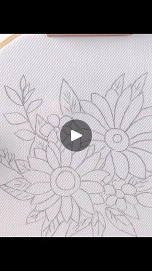 Sunflower Embroidery Tutorial, Sunflower Embroidery Pattern, Hand Embroidery For Beginners, Sunflower Embroidery, Fun Embroidery, Beginners Embroidery, Embroidery For Beginners, Embroidery Tutorials, Diy Embroidery