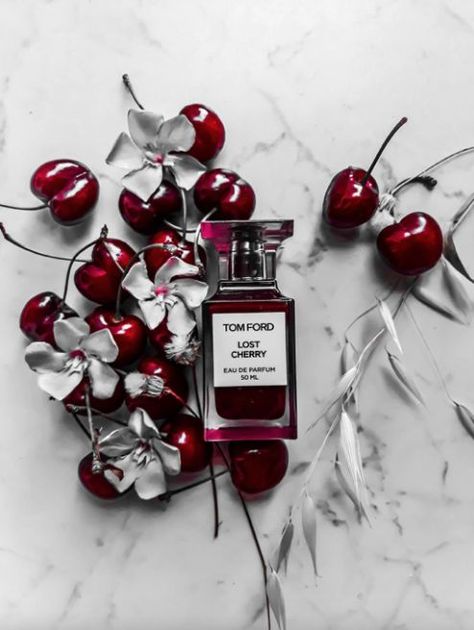 fragrance Cherry Perfume, Tom Ford Lost Cherry, Lost Cherry, Tom Ford Perfume, Fragrance Photography, Perfume Photography, Tom Ford Beauty, Unique Fragrance, Spicy Fragrance