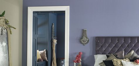 Dulux Timeless Classics Sophisticated Sage - flat matt Dulux Paint Bedroom Ideas, Colour Schemes Purple, Paint Bedroom Ideas, Dulux Colour Schemes, Green Bedrooms, Paint Bedroom, Glamourous Bedroom, Dulux Paint, Luxe Bedroom