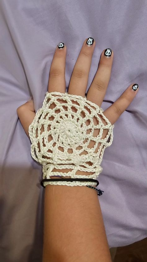 Spiderweb Gloves, Crochet Spiderweb, Spider Web, Gloves, Crochet