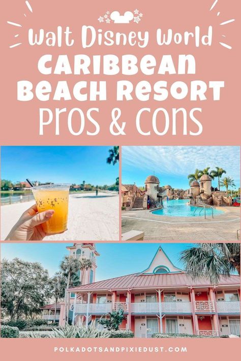 Disney's Caribbean Beach Resort Pros and Cons Disney World Resort Disney Caribbean Beach Resort, Disney Carribean Beach Resort, Carribean Resorts, Disneyworld 2024, Caribbean Beach Resort Disney, Beach Disney, Universal Trip, Aruba Resorts, Disney World Hotels