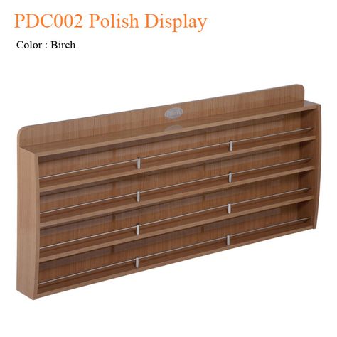 PDC002 Polish Display (Birch) - 48 inches - $310, https://www.salondepot.com/en/product/pdc002-polish-display-birch-48-inches/ #Polish#Powder#PowderRack#PowderCabinet#SinkCabinet#NailPolishDisplay#NailPolish#PolishDisplay#NailPolishRack#NailPolishStand#PolishStand#Display#NailDisplay#DisplayCabinet#NailPolishDouble#PolishDouble#PolishStand#PolishRack Nail Polish Display, Nail Polish Shelf, Nail Polish Rack, Spa Manicure, Polish Display, Massage Chairs, Nail Polish Bottles, Salon Chairs, Salon Furniture