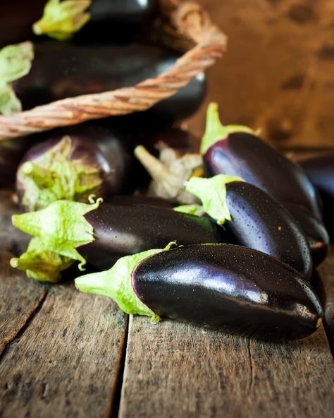 The Best Place to Store Eggplant Is Not in the Refrigerator | Kitchn Storing Cucumbers, How To Store Eggplant, Store Cucumbers, How To Store Cucumbers, Csa Box, Eggplant Recipes Easy, Eggplant Seeds, Storing Vegetables, Storing Fruit