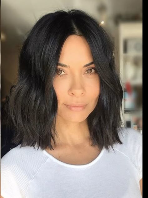 Dark Hair Bobs, Short Shoulder Length Hair, Above Shoulder Length Hair, Shoulder Length Black Hair, Black Brown Hair, Windows To The Soul, Black Hair Balayage, Dark Brunette Hair, Short Dark Hair