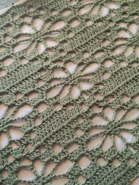 Mesh Flower Crochet Stitch, Floral Stitch Crochet, Crochet Flower Mesh Pattern, Nikita Nightingale Crochet, Crochet Floral Lace Pattern, Crochet Flower Lace Top, Flower Mesh Stitch, Floral Crochet Stitch, Nikita Nightingale