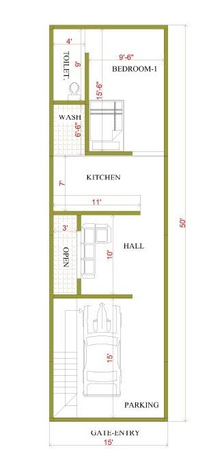 #15x50plan #15x50housedesign #15x50homeplans 15×50 House Plan 2bhk, 15×50 House Plan, 12x40 Floor Plan Layout, 15x40 House Plans, 15x50 House Plan, Small House Design Floor Plan, Smart House Plans, House Vastu, 30x50 House Plans