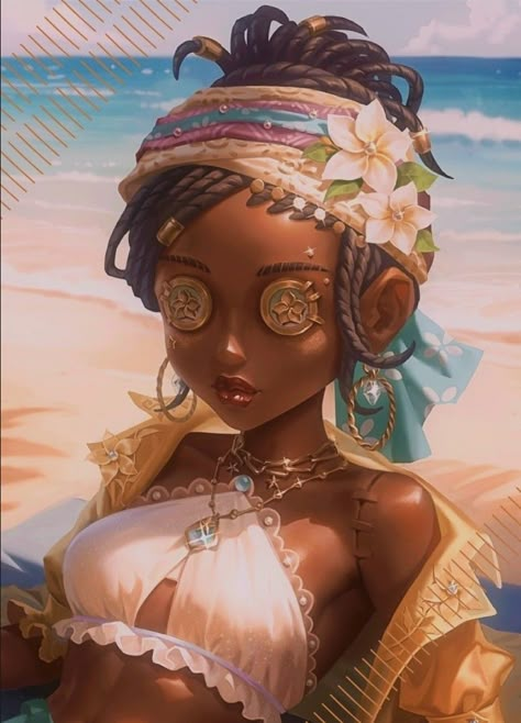 Patricia Dorval, Idv Survivors, Identity V Art, V Art, Body Reference Poses, Black Anime Characters, Indigenous Culture, Identity Art, Black Anime