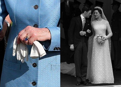 1936 Princess Alexandra of Kent was gifted a large cabochon sapphire engagement ring set in gold by Sir Angus Ogilvy. Princess Kate Engagement Ring, Kate Engagement Ring, Princess Alexandra Of Kent, Alexandra Of Kent, Royal Engagement Rings, Sapphire Engagement Ring Set, Meghan Markle Prince Harry, Markle Prince Harry, Princess Alexandra