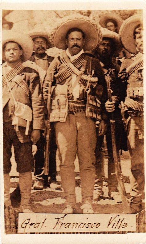 Gral. Francisco Villa. Mexican Heroes, Francisco Villa, Old West Outlaws, Mexican Artwork, Mexican Revolution, Mexican Culture Art, Mexico History, Pancho Villa, Mexican Heritage