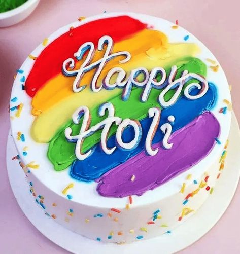 Bright Birthday Cakes For Women, Holi Cake, Bright Birthday Cakes, Engagement Party Cake, Cake Designs Images, Birthday Cakes For Women, Cakes For Women, Traditional Cakes, Birthday Cake Ideas