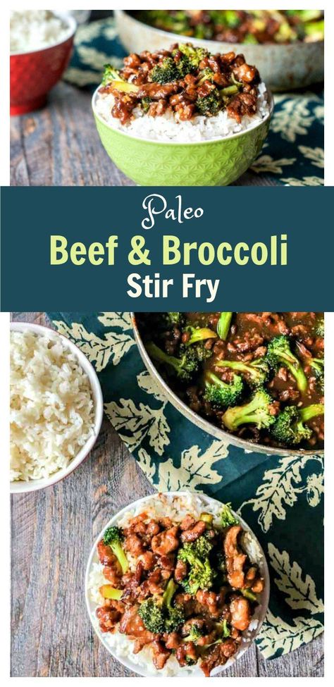 Paleo Beef & Broccoli Stir Fry - easy, healthy, tasty dinner using Paleo ingredients. Paleo Beef And Broccoli, Healthy Beef And Broccoli, Beef Broccoli Stir Fry, Build A Library, Vegan Protein Smoothie, Leftover Steak, Beef Broccoli, Healthy Beef, Protein Smoothie Recipes