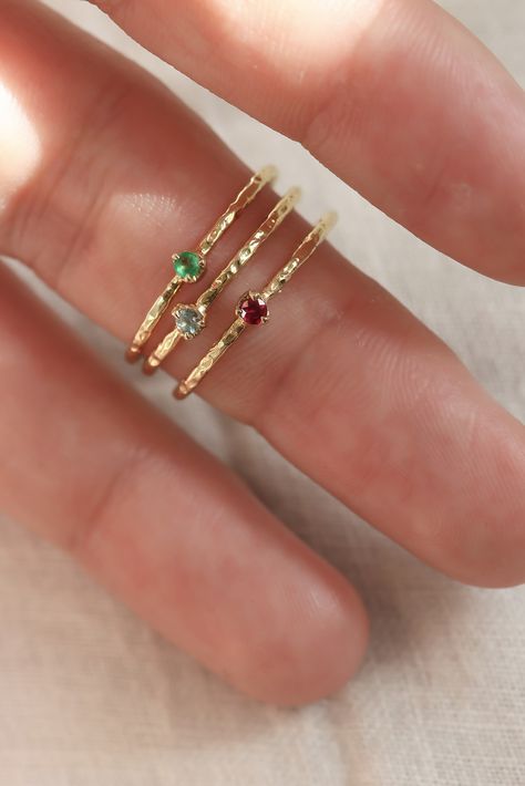 Jewellery Redesign, California Jewelry, Mothers Day Jewelry, Engagement And Wedding Ring, Unique Bridal Jewelry, Birthstone Stacking Rings, Birthstone Rings, Jewelry Tips, Mom Ring