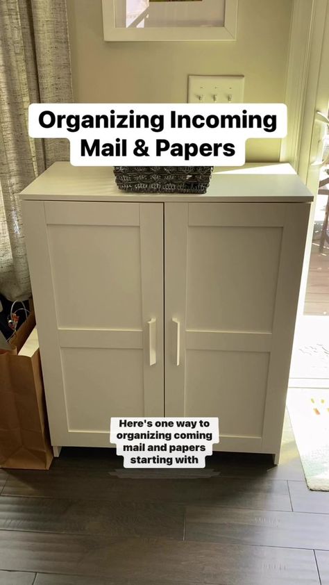 Mail And Paper Organization, Mail Storage Ideas, Home Mail Organization, Mail Organization, Organizing Clutter, Mail Storage, Mail Stamp, Clutter Organization, Space Available